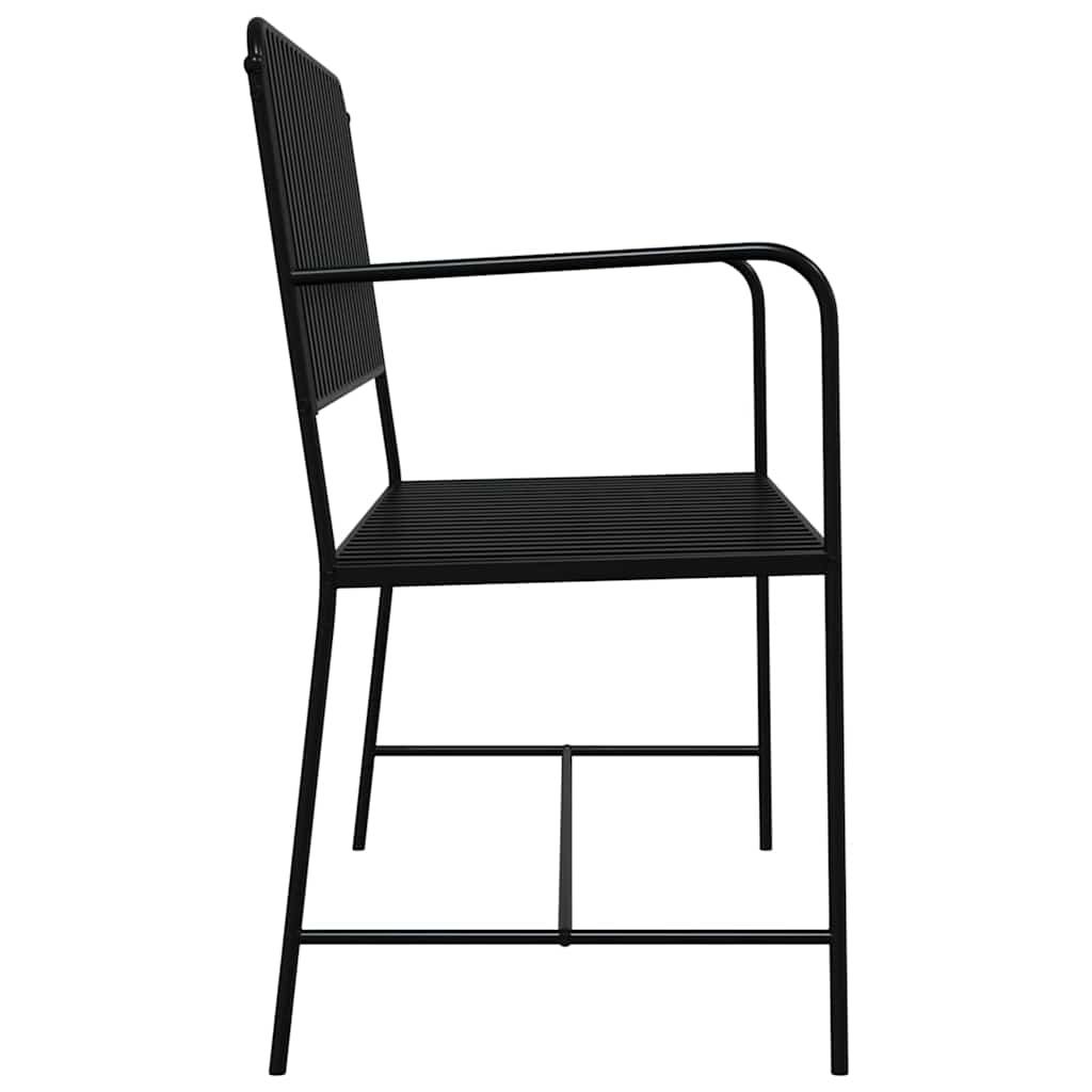 Banco de jardim Preto 103,5 x 51,5 x 90 cm Aço