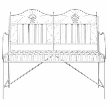 Banco de jardim Branco Antigo 103,5 x 59 x 89 cm Aço