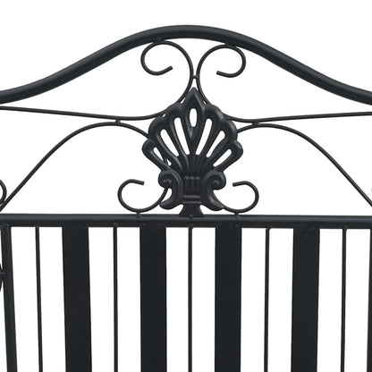 Banco de jardim Preto 103,5 x 59 x 89 cm Aço