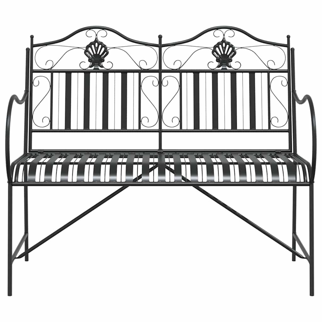 Banco de jardim Preto 103,5 x 59 x 89 cm Aço