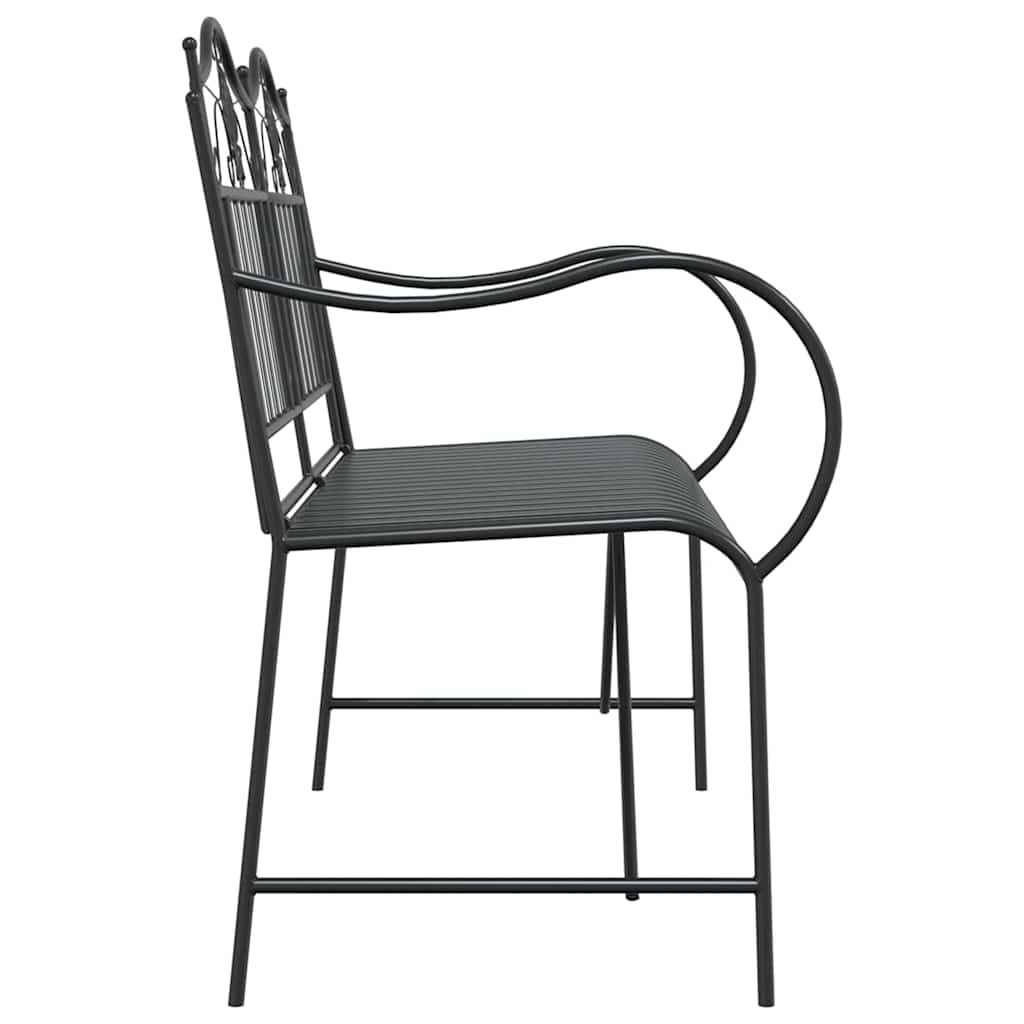 Banco de jardim Preto 103,5 x 59 x 89 cm Aço