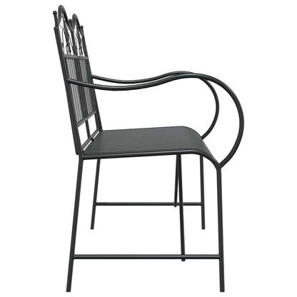 Banco de jardim Preto 103,5 x 59 x 89 cm Aço
