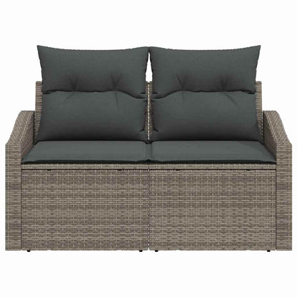 Sofá de jardim com almofada Cinzeto 123 x 62 x 69cm vime PE