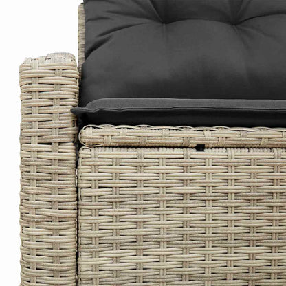 Sofá de jardim com almofada Cinzeto 123 x 62 x 69cm vime PE