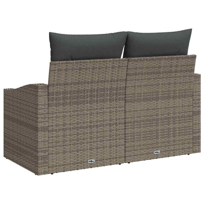 Sofá de jardim com almofada Cinzeto 123 x 62 x 69cm vime PE