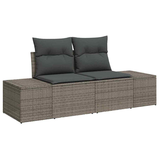 Sofá de jardim Cinzeto 123 x 62 x 69cm vime PE