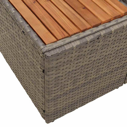 Sofá de jardim Cinzeto 184 x 62 x 85cm vime PE