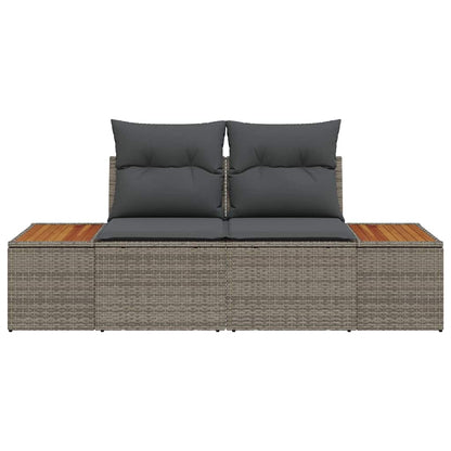 Sofá de jardim Cinzeto 184 x 62 x 85cm vime PE
