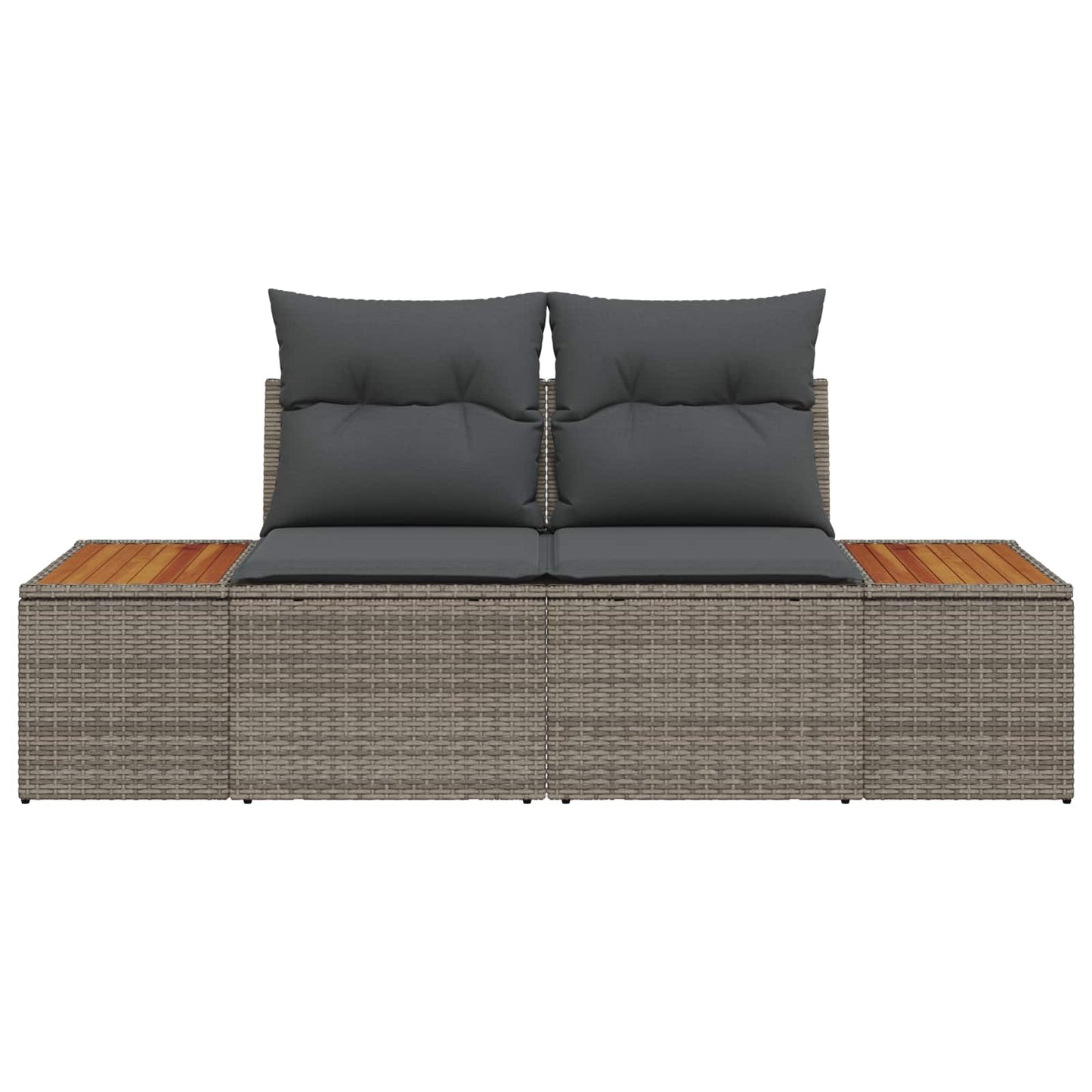 Sofá de jardim Cinzeto 184 x 62 x 85cm vime PE