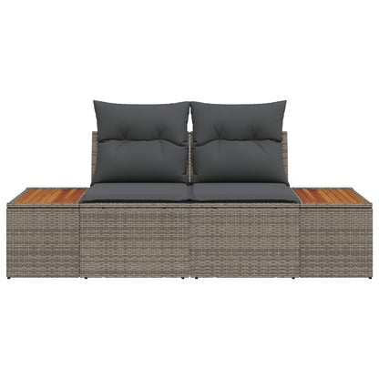 Sofá de jardim Cinzeto 184 x 62 x 85cm vime PE