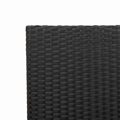 Cadeiras empilháveis para jardim 2 pcs Preto e Marrom