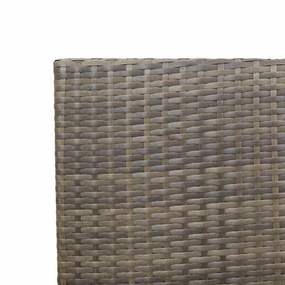 Cadeiras empilháveis para jardim 2 pcs Cinza e Marrom