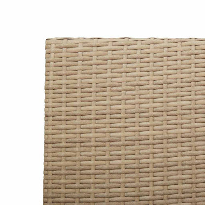 Cadeiras empilháveis para jardim 2 pcs Creme e Marrom