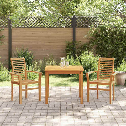 Cadeira de Jardim Empilhável Castanho 62.5 x 54.5 x 95.5 cm