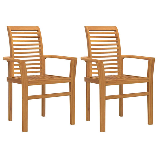 Cadeira de Jardim Empilhável Castanho 62.5 x 54.5 x 95.5 cm