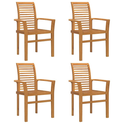 Cadeira de Jardim Empilhável Castanho 62.5 x 54.5 x 95.5 cm