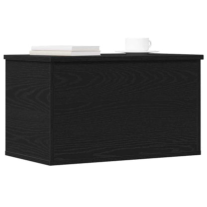 Caixa de Armazenamento Carvalho preto 60 x 35 x 35 cm