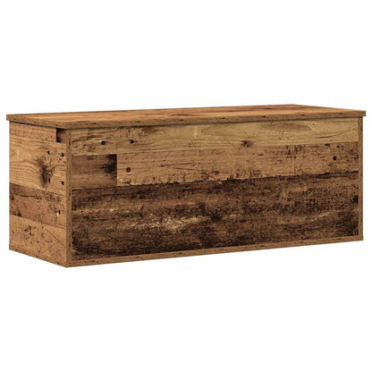 Caixa de Armazenamento Madeira antiga 90 x 35 x 35 cm