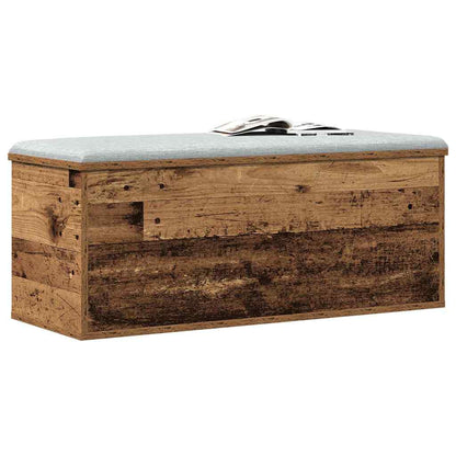 Caixa de Armazenamento Madeira antiga 90 x 35 x 35 cm