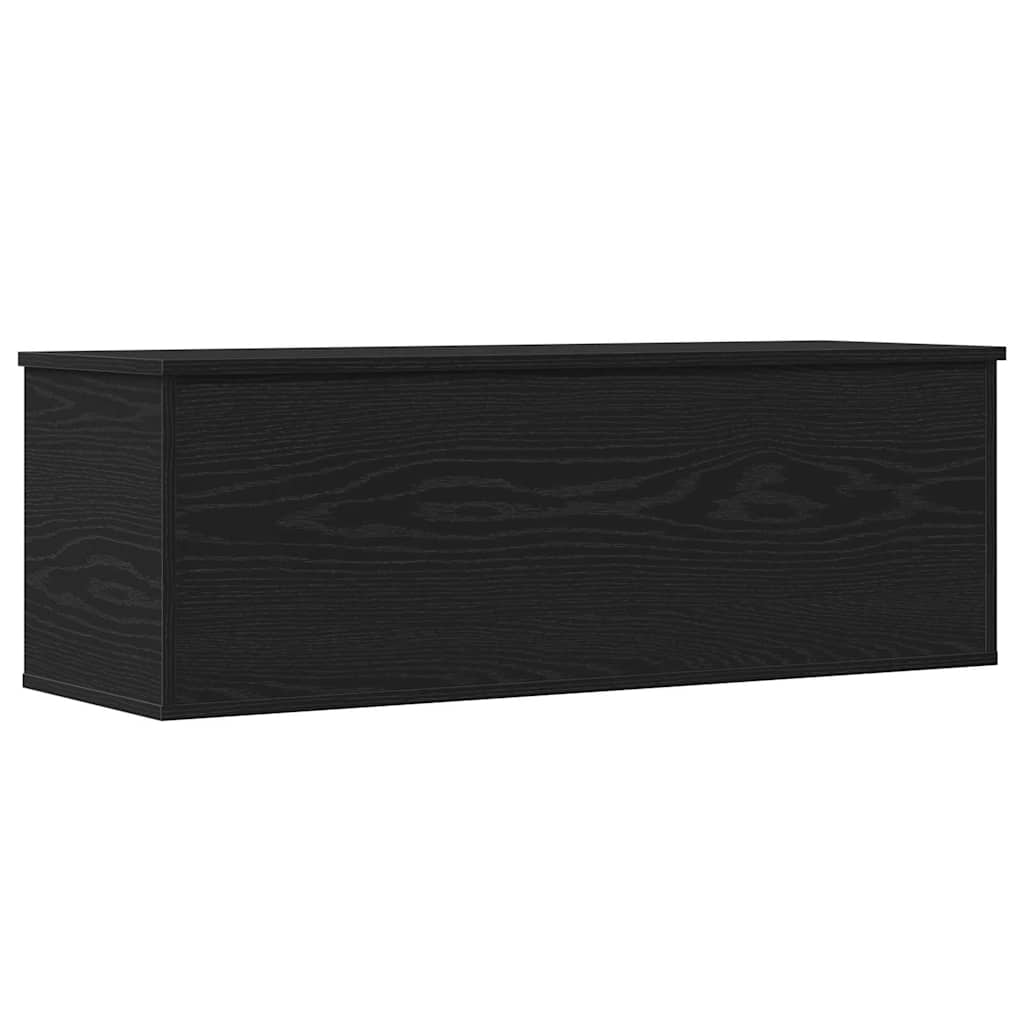 Caixa de Armazenamento Carvalho preto 102 x 35 x 35 cm