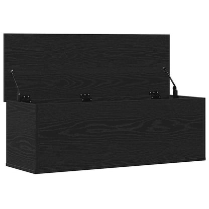 Caixa de Armazenamento Carvalho preto 102 x 35 x 35 cm