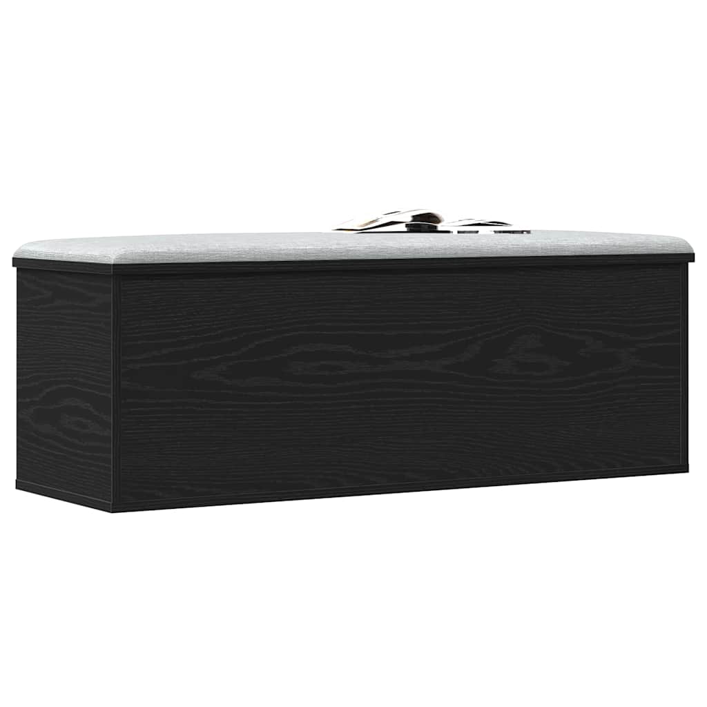 Caixa de Armazenamento Carvalho preto 102 x 35 x 35 cm