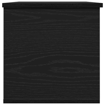 Caixa de Armazenamento Carvalho preto 102 x 35 x 35 cm