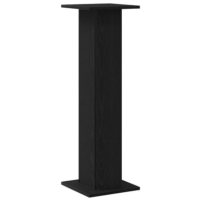 Suporte para Plantas 2 pcs Carvalho Preto 30 x 30 x 95 cm