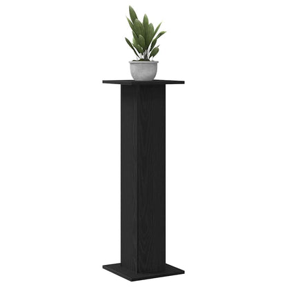 Suporte para Plantas 2 pcs Carvalho Preto 30 x 30 x 95 cm