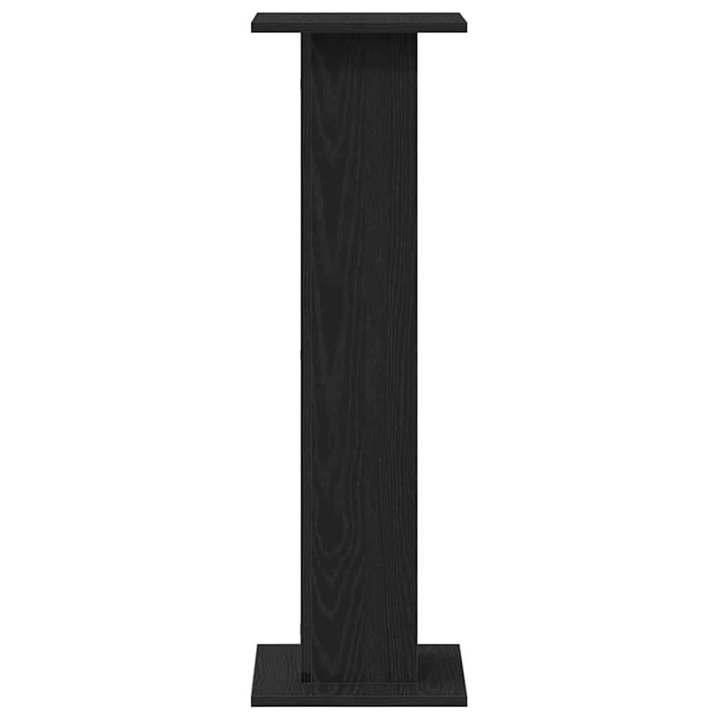 Suporte para Plantas 2 pcs Carvalho Preto 30 x 30 x 95 cm