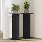 Suporte para Plantas 2 pcs Carvalho preto 30 x 30 x 80 cm