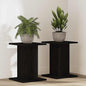 Suporte para Plantas 2 pcs Carvalho preto 30 x 30 x 40 cm
