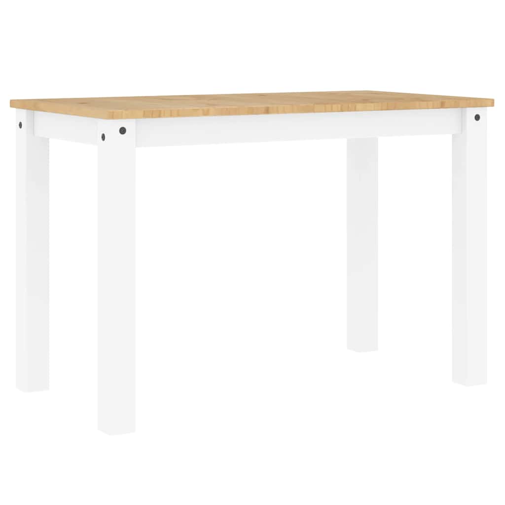 5 pcs conjunto de jantar Panama madeira pinho maciça branco