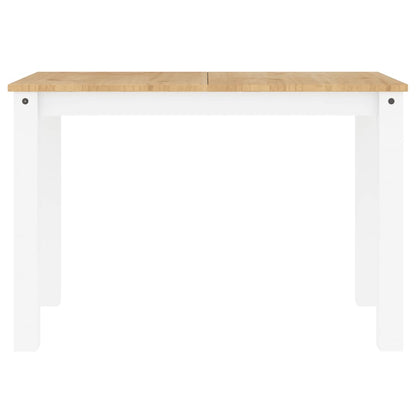 5 pcs conjunto de jantar Panama madeira pinho maciça branco