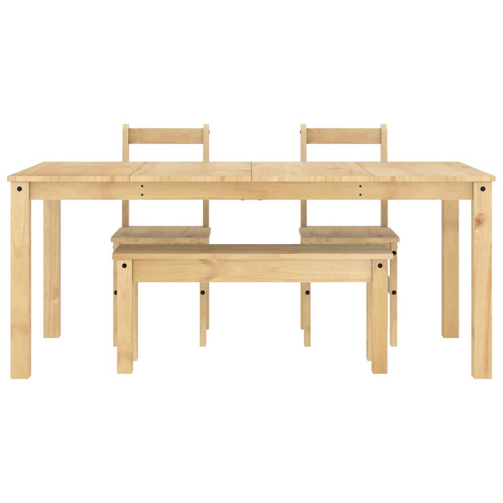 4 pcs conjunto de jantar Panama madeira pinho maciça