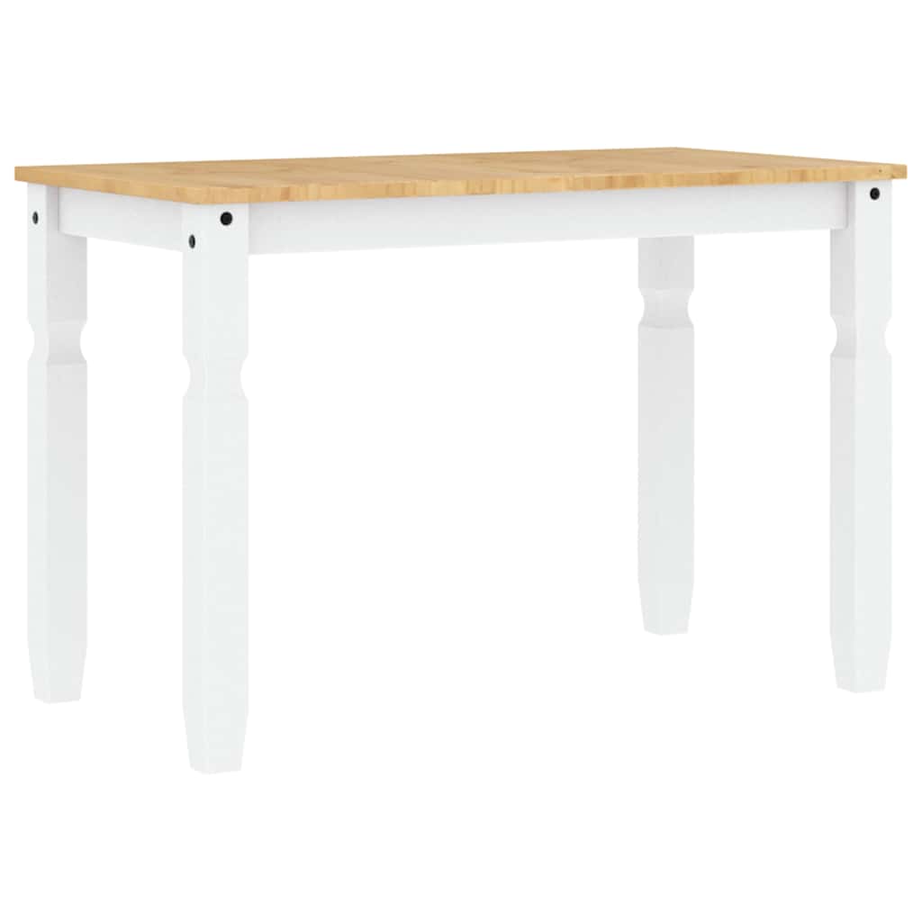 3 pcs conjunto de jantar Panama madeira pinho maciça branco