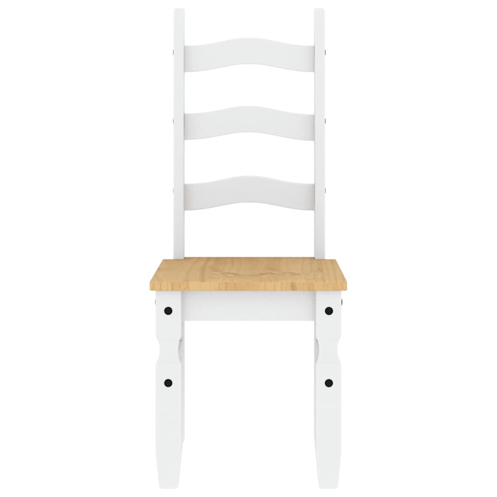 3 pcs conjunto de jantar Panama madeira pinho maciça branco