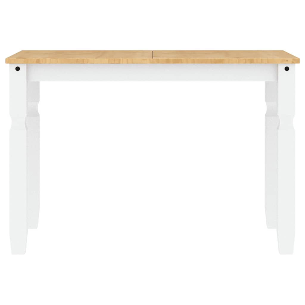 3 pcs conjunto de jantar Panama madeira pinho maciça branco