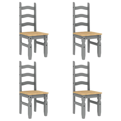 5 pcs conjunto de jantar Panama madeira pinho maciça cinzento