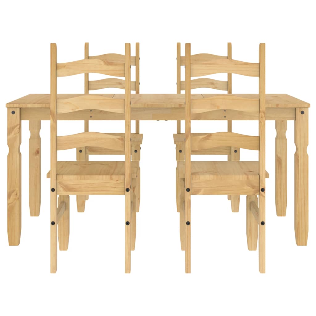 5 pcs conjunto de jantar Panama madeira pinho maciça