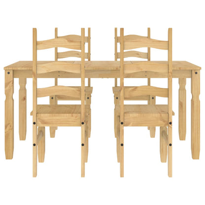 5 pcs conjunto de jantar Panama madeira pinho maciça