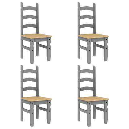 5 pcs conjunto de jantar Panama madeira pinho maciça cinzento