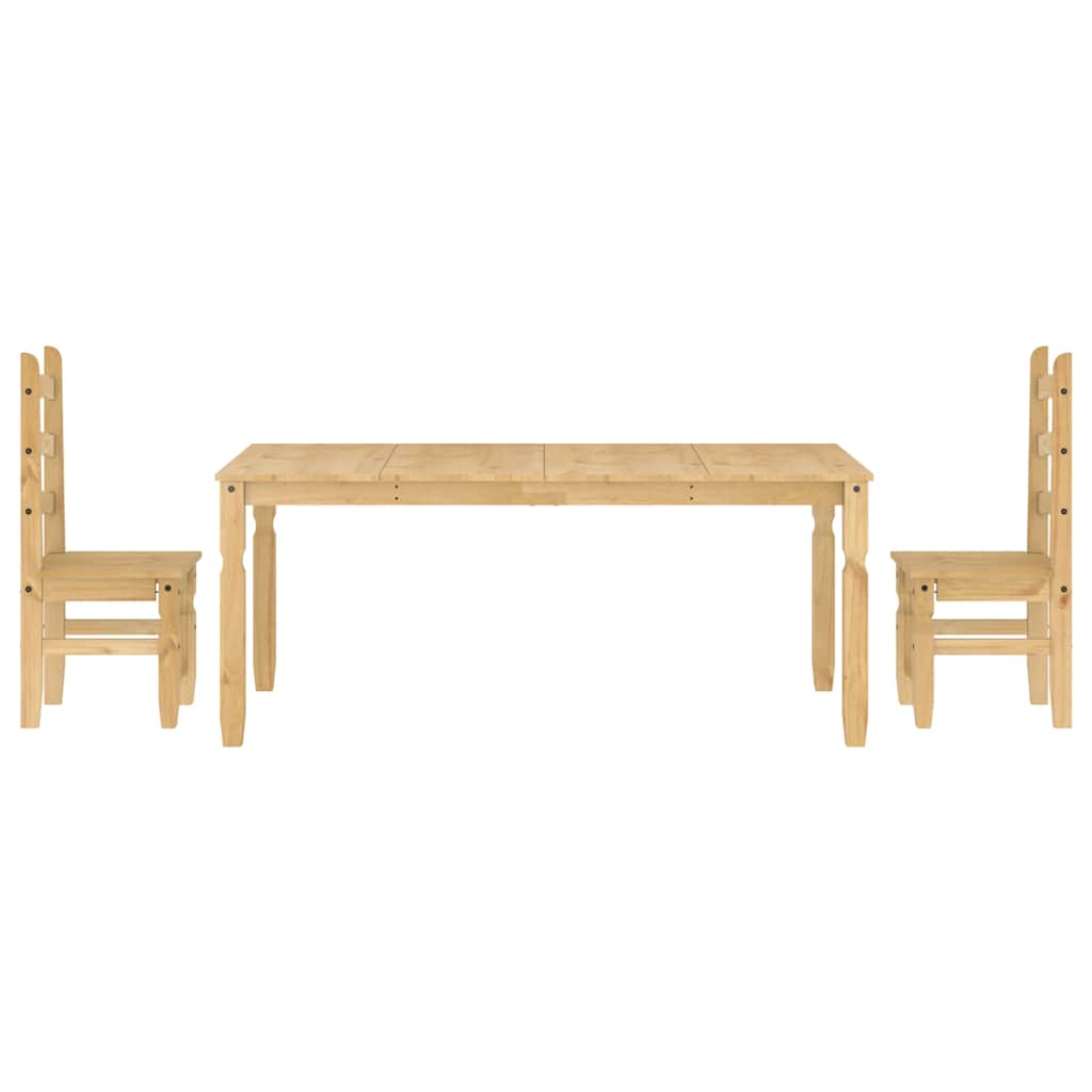 3 pcs conjunto de jantar Panama madeira pinho maciça