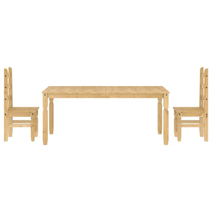 3 pcs conjunto de jantar Panama madeira pinho maciça