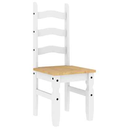 3 pcs conjunto de jantar Panama madeira pinho maciça branco