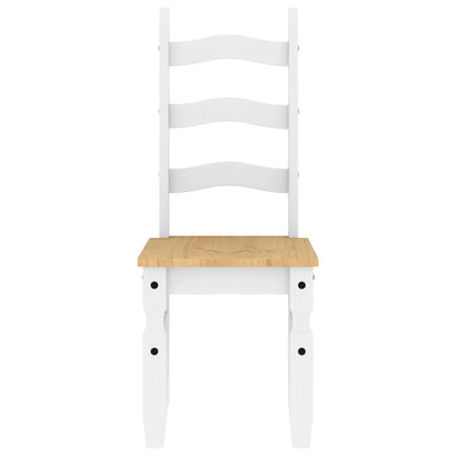 3 pcs conjunto de jantar Panama madeira pinho maciça branco