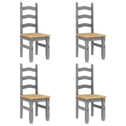 5 pcs conjunto de jantar Panama madeira pinho maciça cinzento