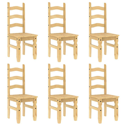 7 pcs conjunto de jantar Panama madeira pinho maciça