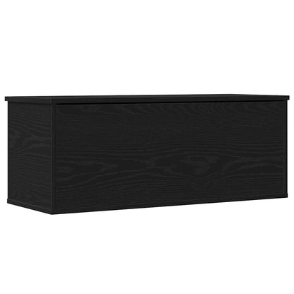Caixa de Armazenamento Carvalho preto 90 x 35 x 35 cm
