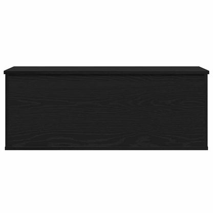 Caixa de Armazenamento Carvalho preto 90 x 35 x 35 cm